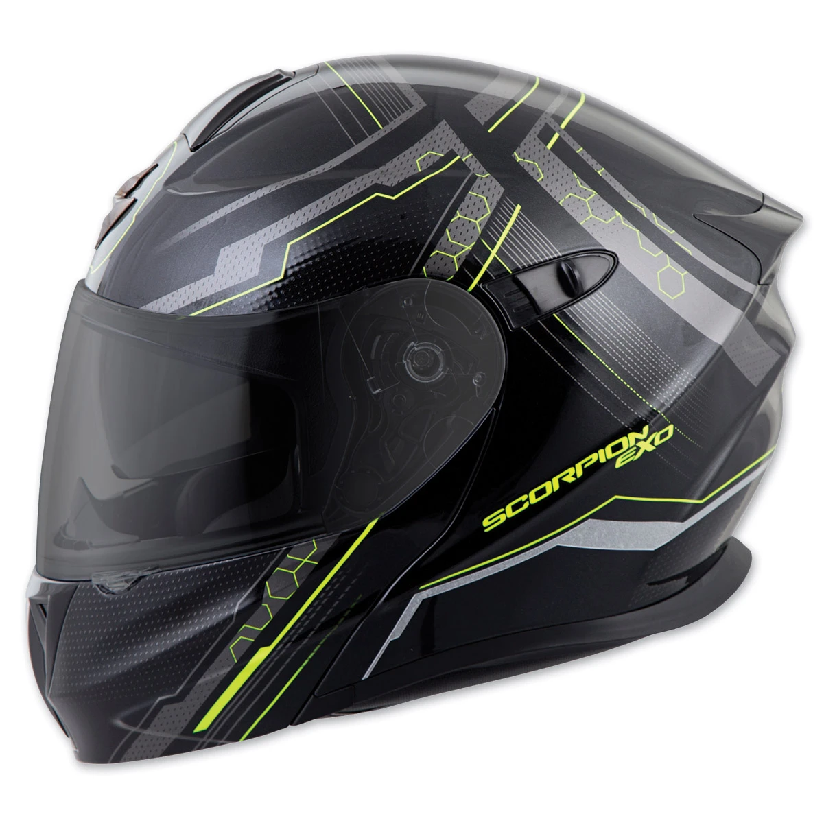 Scorpion EXO EXO-GT920 Satelitte Neon Modular Helmet 2 Scorpion EXO EXO-GT920 Satelitte Neon Modular Helmet - Image 2