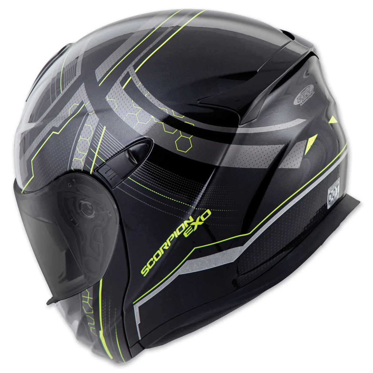 Scorpion EXO EXO-GT920 Satelitte Neon Modular Helmet 3 Scorpion EXO EXO-GT920 Satelitte Neon Modular Helmet - Image 3