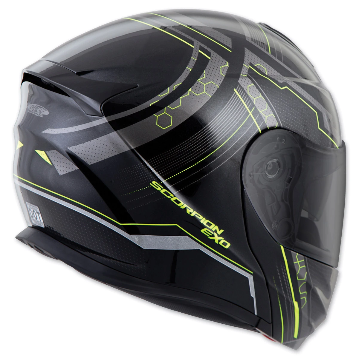 Scorpion EXO EXO-GT920 Satelitte Neon Modular Helmet 5 Scorpion EXO EXO-GT920 Satelitte Neon Modular Helmet - Image 5