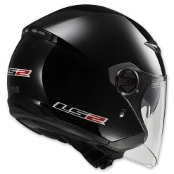 Alternative view of LS2 Track 569 Solid Gloss Black Open Face Helmet