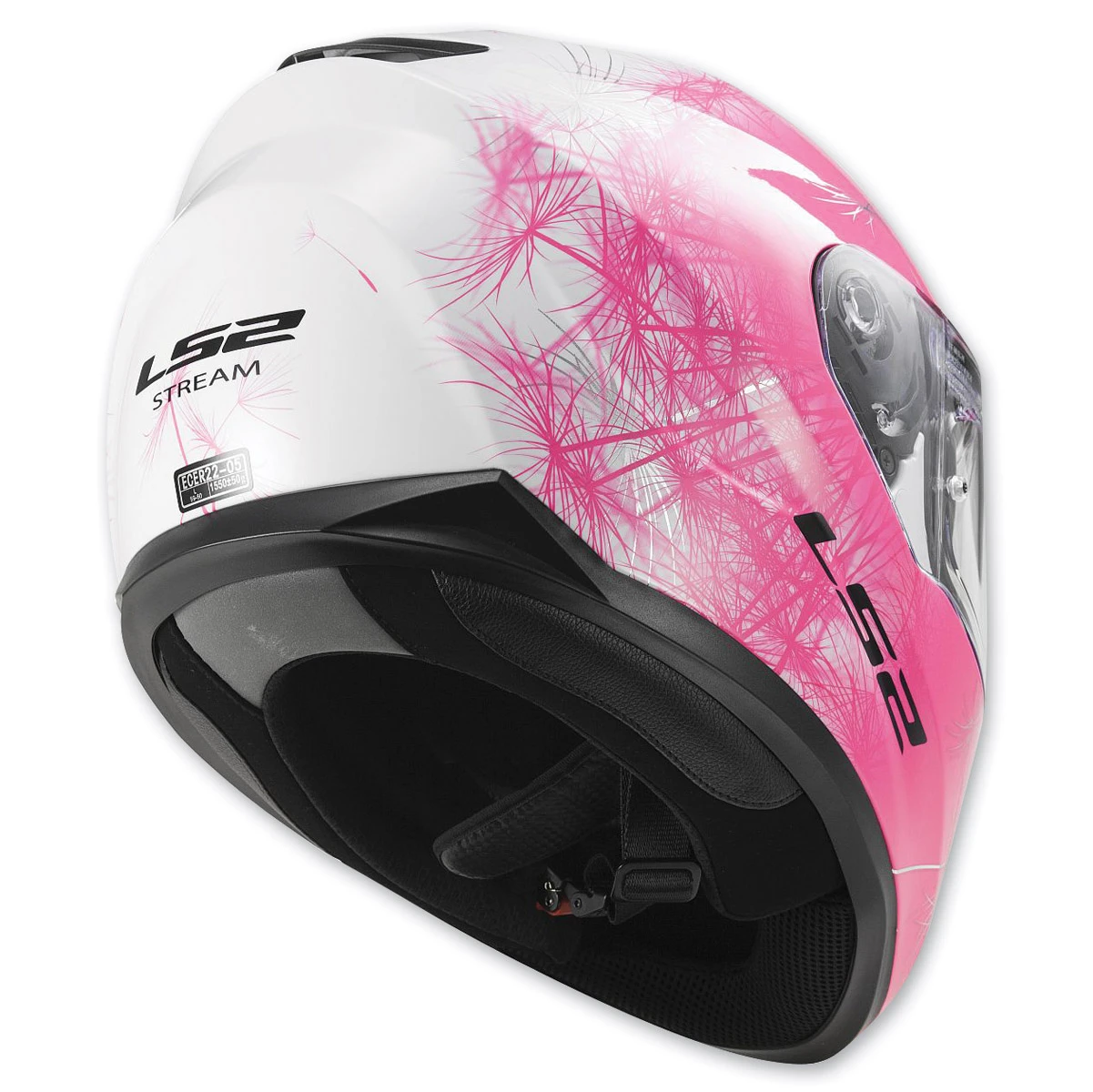 LS2 Stream Fan Pink/White Full Full Face Helmet 3 LS2 Stream Fan Pink/White Full Full Face Helmet - Image 3