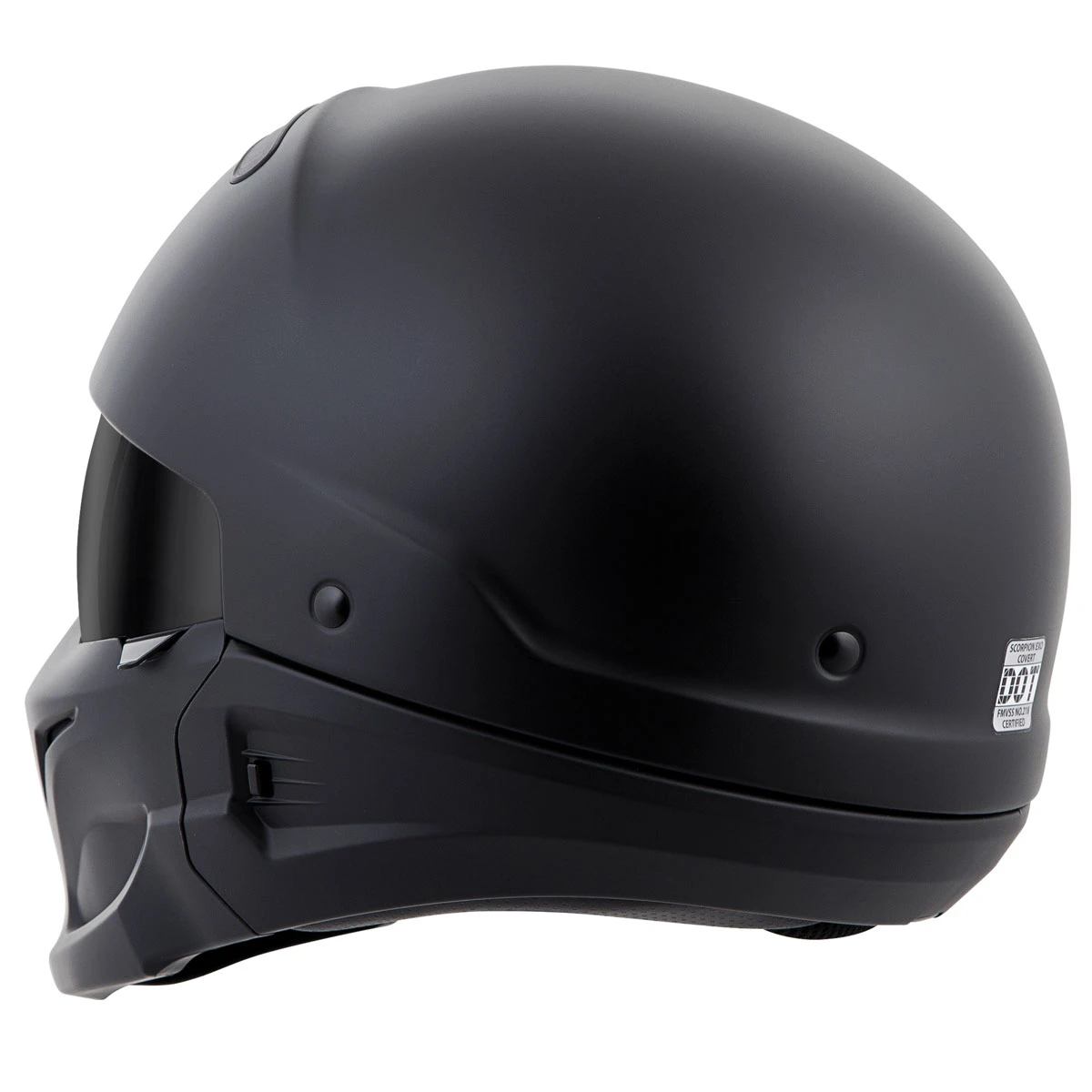 Scorpion EXO Covert Matte Black Half Helmet 5 Scorpion EXO Covert Matte Black Half Helmet - Image 5