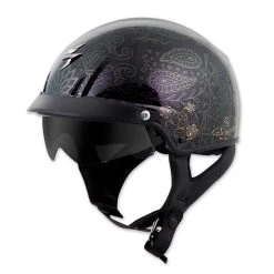Scorpion EXO EXO-C110 Azalea Black/Gold Half Helmet