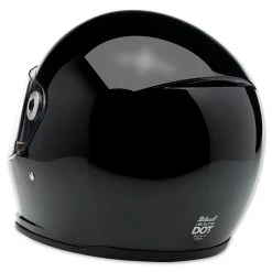 Biltwell Inc. Lane Splitter Gloss Black Full Face Helmet 6 Biltwell Inc. Lane Splitter Gloss Black Full Face Helmet -Arai shop 913 784 C V1