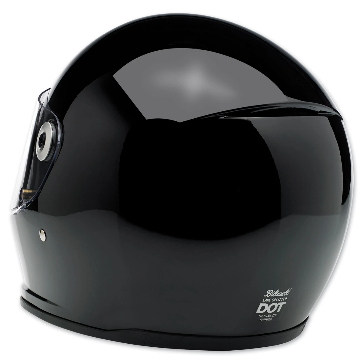 Biltwell Inc. Lane Splitter Gloss Black Full Face Helmet 3 Biltwell Inc. Lane Splitter Gloss Black Full Face Helmet - Image 3