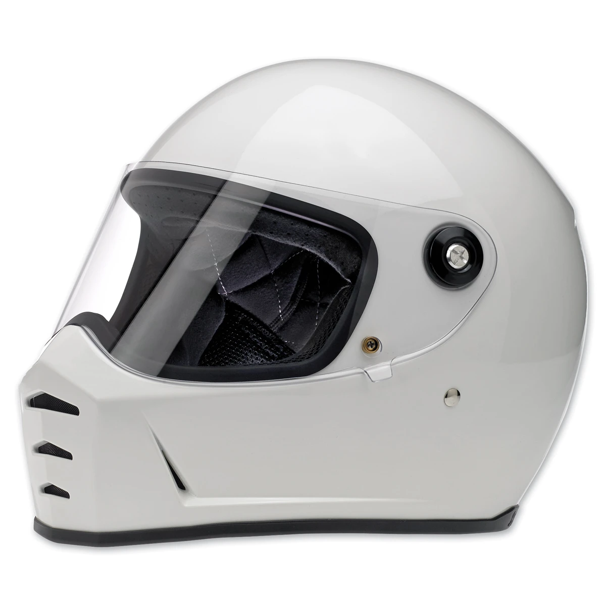 Biltwell Inc. Lane Splitter Gloss White Full Face Helmet 1 Biltwell Inc. Lane Splitter Gloss White Full Face Helmet