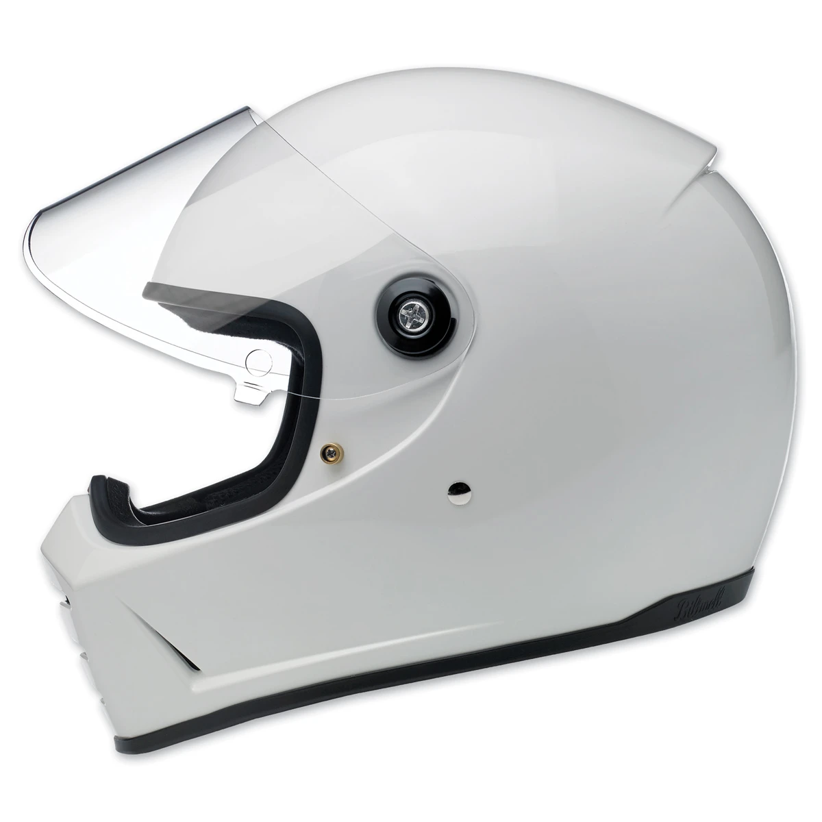 Biltwell Inc. Lane Splitter Gloss White Full Face Helmet 4 Biltwell Inc. Lane Splitter Gloss White Full Face Helmet - Image 4