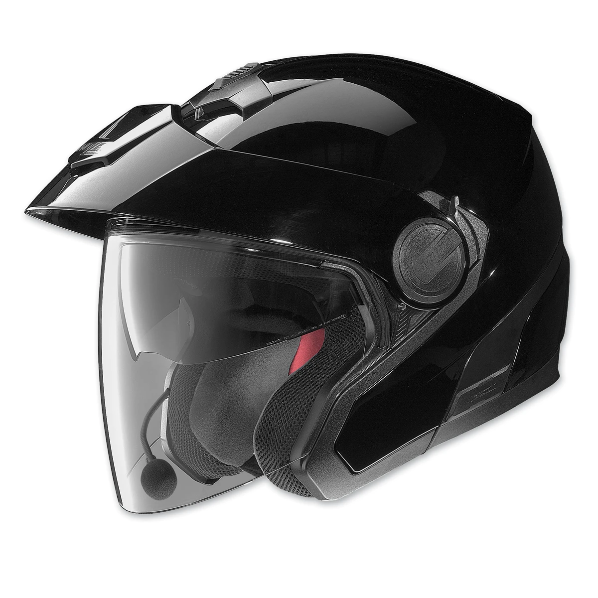 Nolan N40 MCS 2 Gloss Black Open Face Helmet 1 Nolan N40 MCS 2 Gloss Black Open Face Helmet