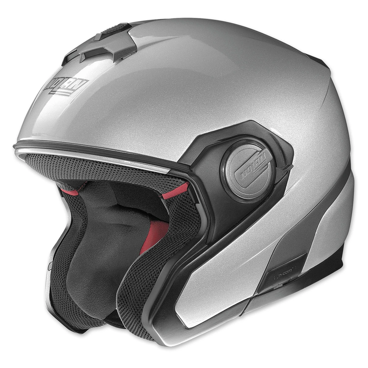 Nolan N40 MCS 2 Platinum Silver Open Face Helmet 6 Nolan N40 MCS 2 Platinum Silver Open Face Helmet - Image 6