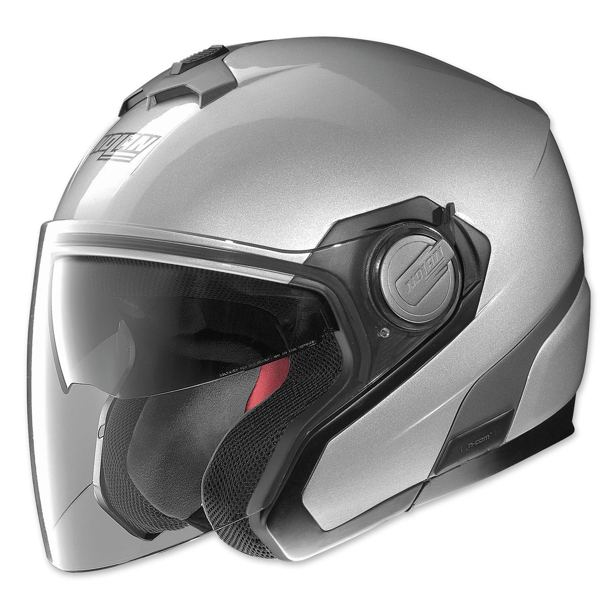 Nolan N40 MCS 2 Platinum Silver Open Face Helmet 7 Nolan N40 MCS 2 Platinum Silver Open Face Helmet - Image 7