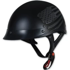 Torc T53 Flag Black Half Helmet