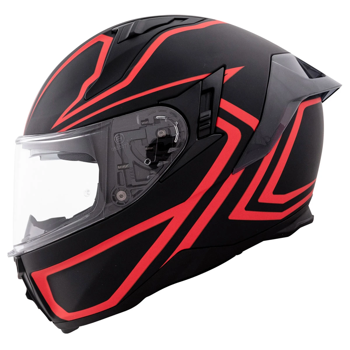 Bilt Charger Vigor Matte Black/Red Full Face Helmet 3 Bilt Charger Vigor Matte Black/Red Full Face Helmet - Image 3