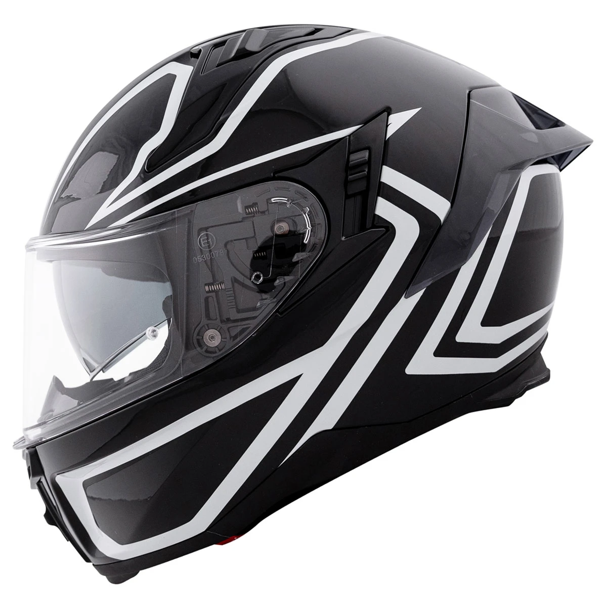 Bilt Charger Vigor Black/White Full Face Helmet 2 Bilt Charger Vigor Black/White Full Face Helmet - Image 2