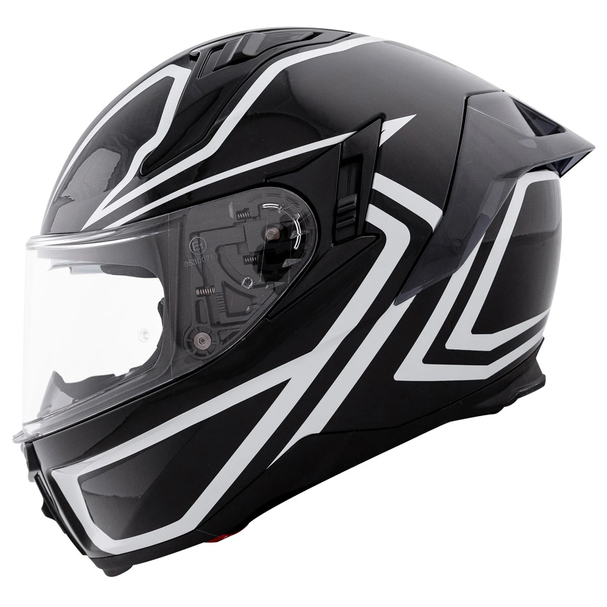 Bilt Charger Vigor Black/White Full Face Helmet 3 Bilt Charger Vigor Black/White Full Face Helmet - Image 3