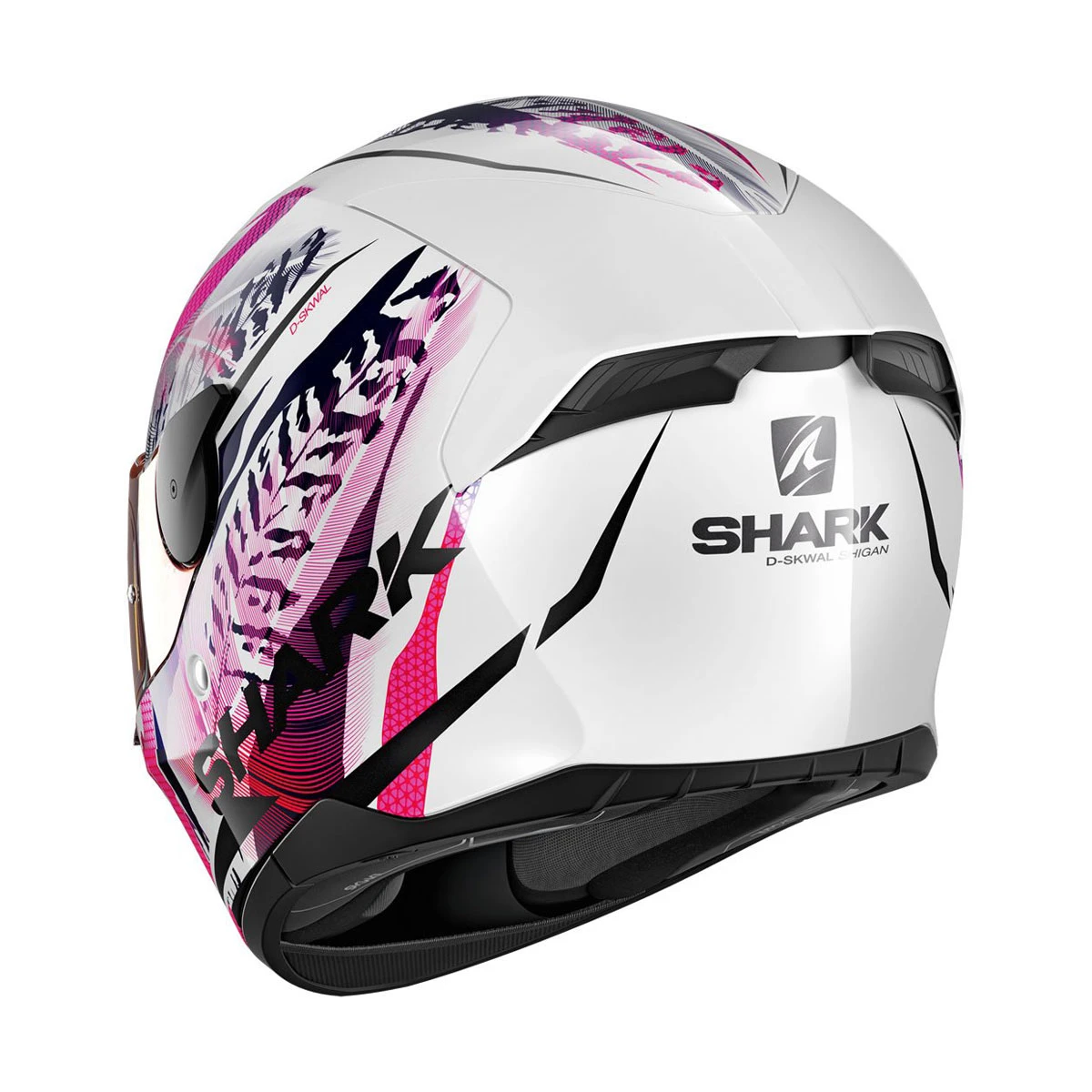 Shark D-SKWAL 2 Shigan Whtie/Black/Pink Full Face Helmet 3 Shark D-SKWAL 2 Shigan Whtie/Black/Pink Full Face Helmet - Image 3