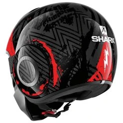 Shark Street Drak Crower Black/Red Open Face Helmet -Arai shop RZ 10014290 C V3