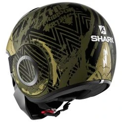 Shark Street Drak Crower Black/Green Open Face Helmet -Arai shop RZ 10014298 C V3