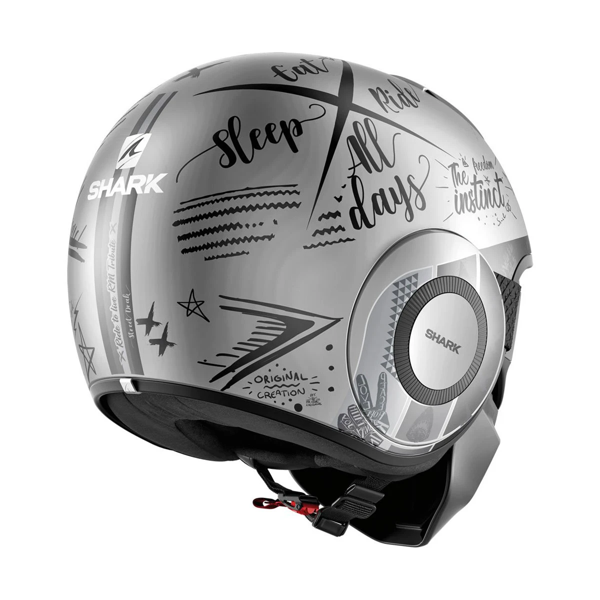 Shark Street Drak Tribute Open Face Helmet 4 Shark Street Drak Tribute Open Face Helmet - Image 4