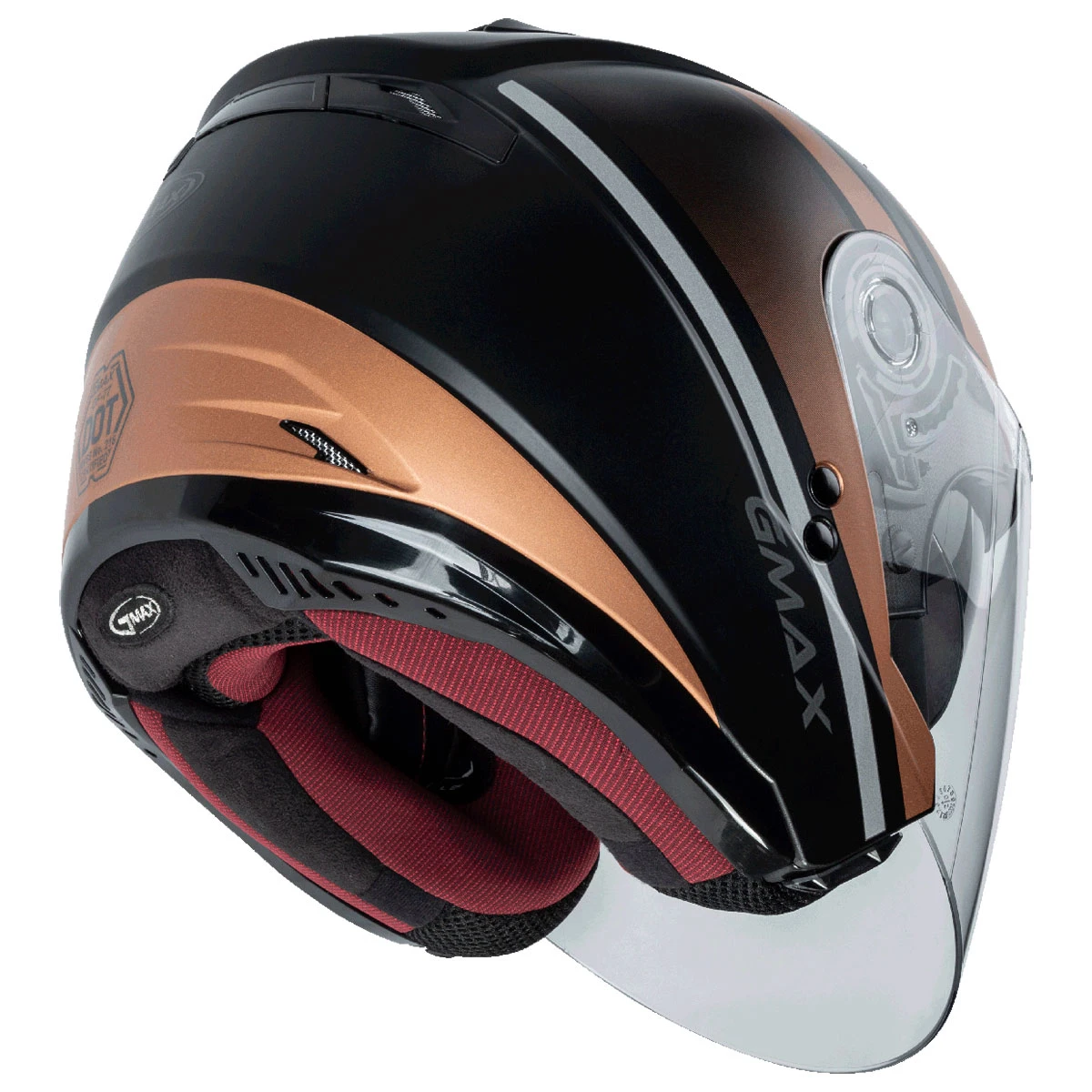 GMAX OF-77 Reform Copper/Matte Black Open Face Helmet 6 GMAX OF-77 Reform Copper/Matte Black Open Face Helmet - Image 6