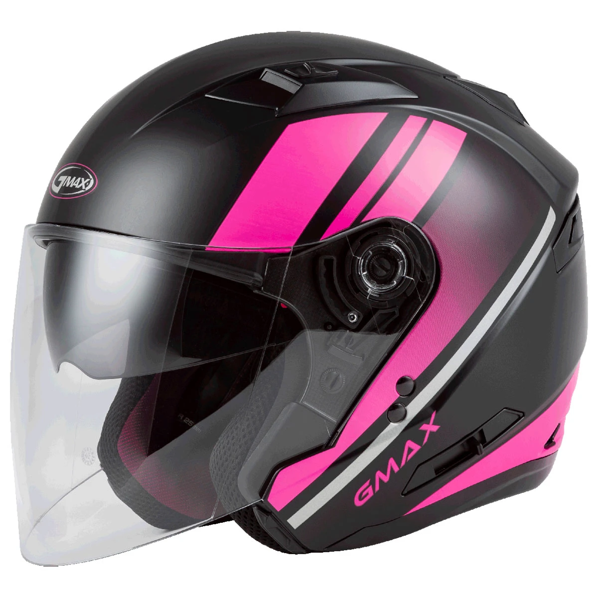 GMAX OF-77 Reform Pink/Matte Black Open Face Helmet 1 GMAX OF-77 Reform Pink/Matte Black Open Face Helmet