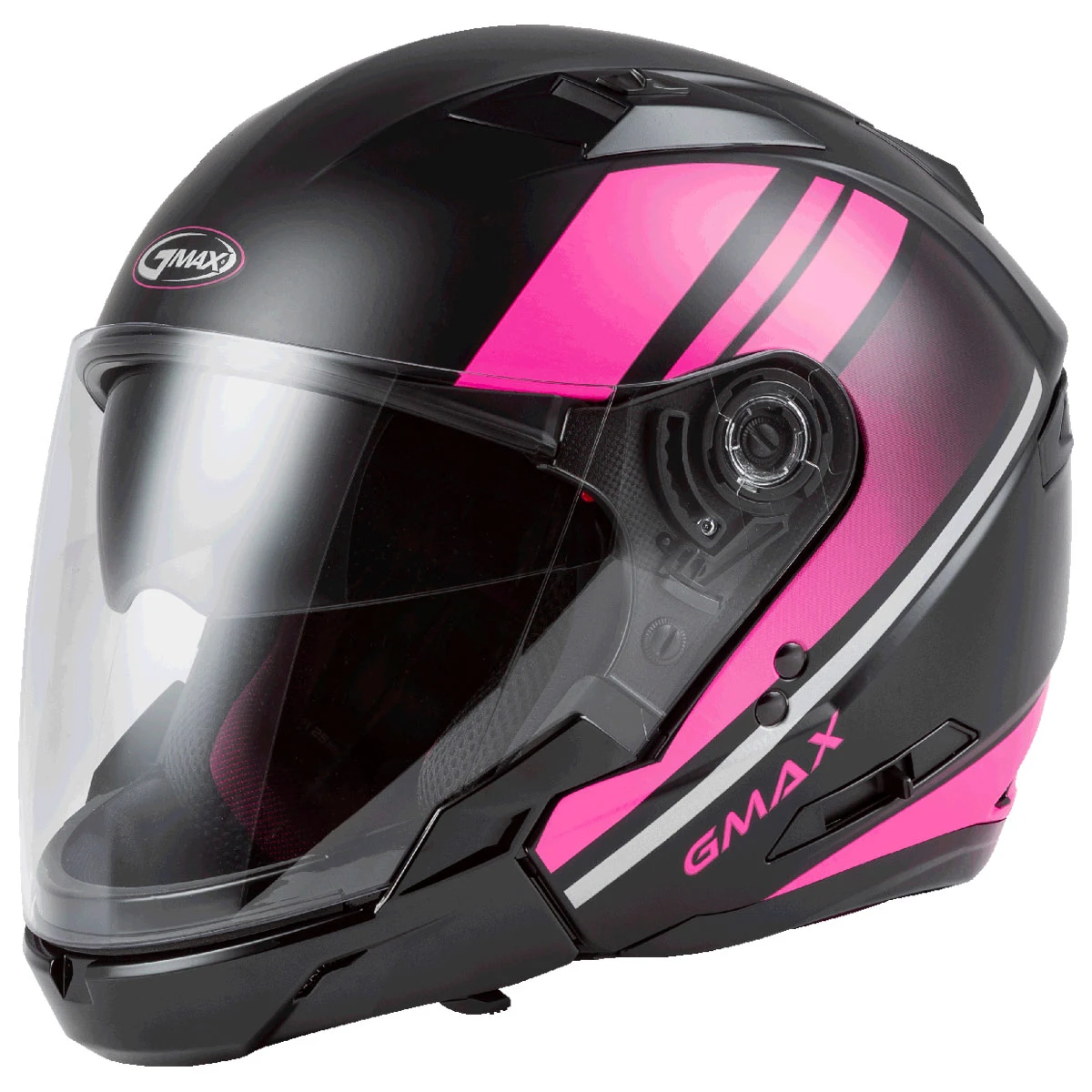 GMAX OF-77 Reform Pink/Matte Black Open Face Helmet 2 GMAX OF-77 Reform Pink/Matte Black Open Face Helmet - Image 2