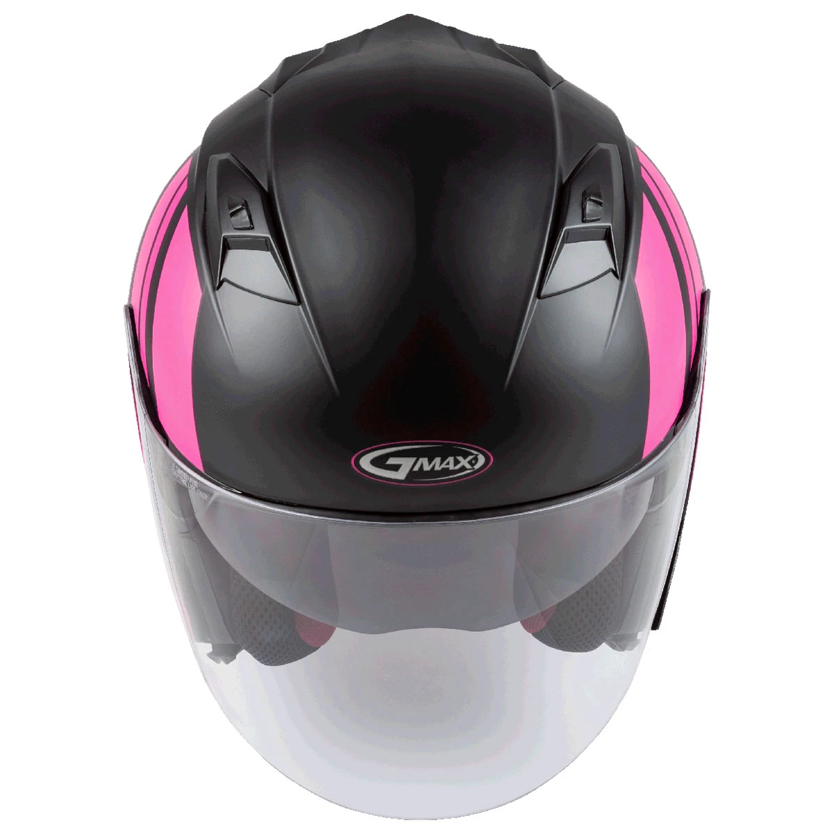 GMAX OF-77 Reform Pink/Matte Black Open Face Helmet 4 GMAX OF-77 Reform Pink/Matte Black Open Face Helmet - Image 4
