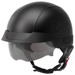 GMAX HH-75 Matte Black Half Helmet