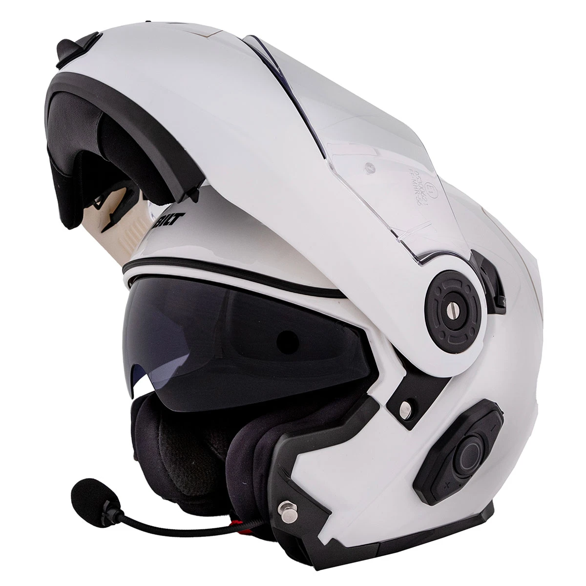 Bilt Techno 3.0 White Modular Helmet 4 Bilt Techno 3.0 White Modular Helmet - Image 4