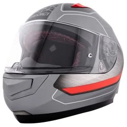 Sedici Strada 2 Primo Prestigro Matte Gray/Red Full Face Helmet
